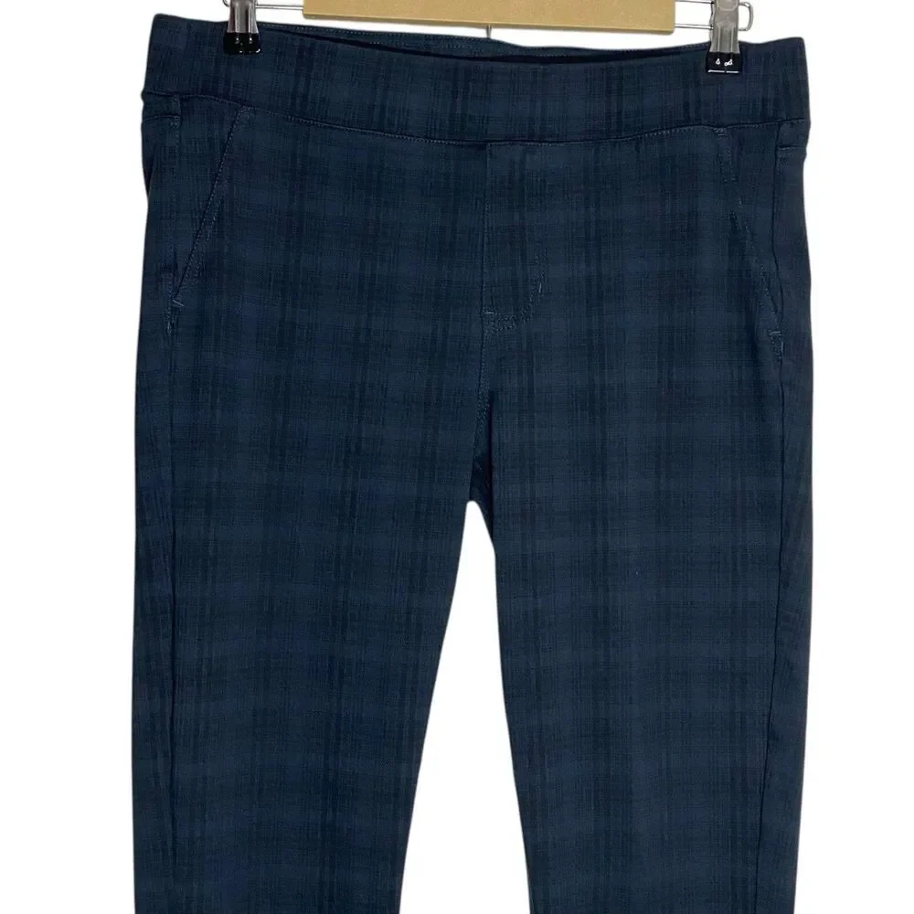 Liverpool Los Angeles Pants Womens 8-29 Kennedy Plaid Preppy Stretch Academia